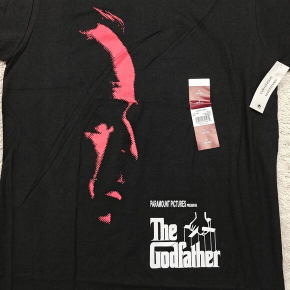 The Godfather T-shirt Men's S 34/36 Black Red Don Corleone Silhouette NWT - Picture 2 of 3